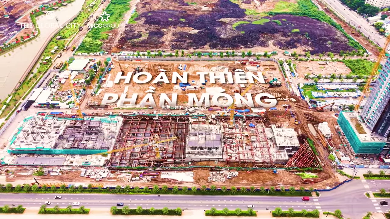 Ảnh flycam công trường The Global City tháng 06/2026
